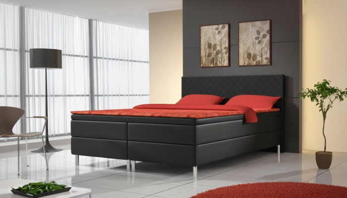 Łóżko tapicerowane łóżko Łóżko Podkładka sztuczna skóra Designer Hotel Double Luxury Design