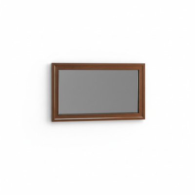 Klasyczna lśniąca ściana drewniana rama Lustro Meble Nowe 103x61cm Szkło