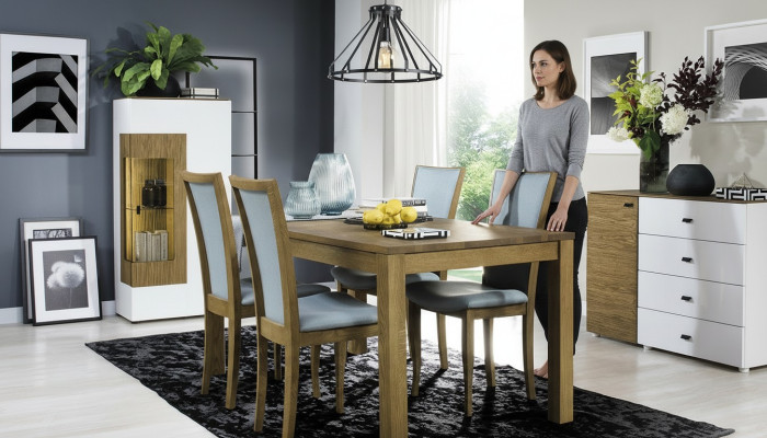 Zestaw 4x Krzesła Luxury Design Podkładka Solidny Drewno Biuro Biuro jadalnia Krzesło Siedziba