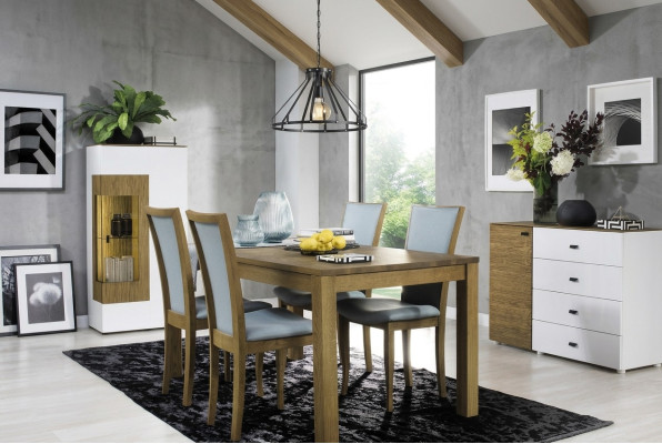 Zestaw 6x Krzesła Luxury Design Podkładka Solidny Drewno Biuro Biuro jadalnia Krzesło Siedziba