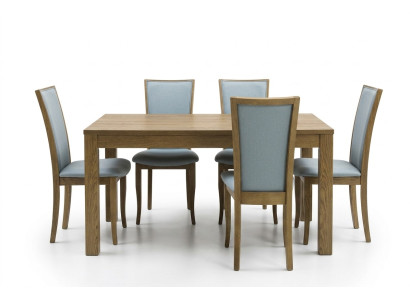 Zestaw 6x Krzesła Luxury Design Podkładka Solidny Drewno Biuro Biuro jadalnia Krzesło Siedziba