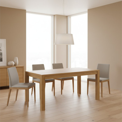 Design Stół obiadowy Antyk Stil Ess Tabela Nowoczesne stoły Salon Drewno 160/220cm
