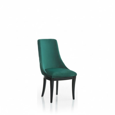 Green Fotel 2x Luksusowa Klasyczna jadalnia Krzesło Krzesła Siedziba Modern Solidny Drewno
