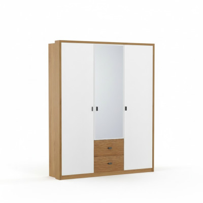 Design Sypialnia Szafa Szafa Nowoczesne Szafki Drewno 3 drzwi. Połysk