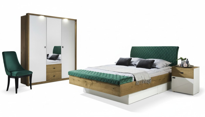 Projektant Łóżko tapicerowane Łóżko Materiał Drewno luksusowe podwójne łóżko 180x200cm Podwójne łóżko