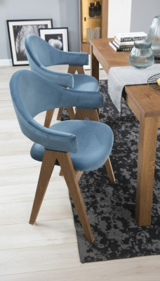 Zestaw 2x Krzesło Luxury Design Podkładka Solidny Drewno Krzesła Siedziba Office Office jadalnia