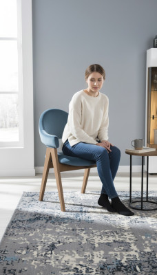 Zestaw 4x Krzesło Luxury Design Podkładka Solidny Drewno Krzesła Siedziba Office Office jadalnia