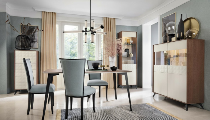 Stół obiadowy Drewno stoły Tabela jadalnia Solidny Designer 160x90x76cm