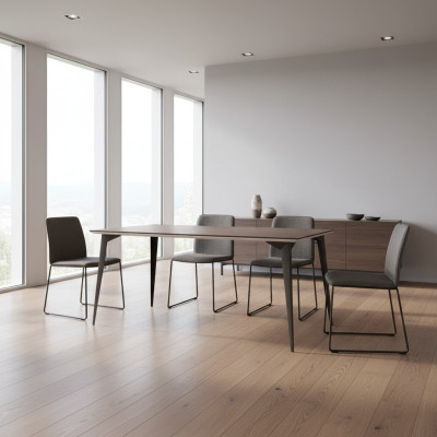 Design Stół obiadowy Antyk Stil Ess Tabela Nowoczesne stoły Salon Drewno 160x90cm Nowość