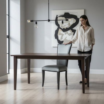 Solidne drewno Krzesło krzesło do jadalni designerskie Krzesła salon pochylony salon Drewno nowe