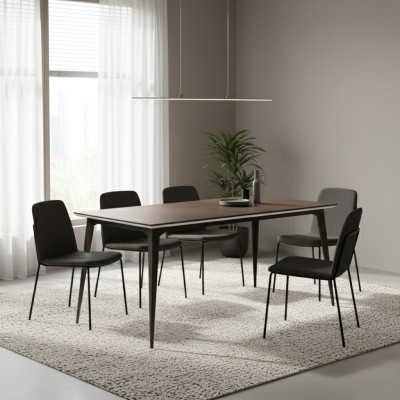Klasyczny designerski Stół obiadowy Drewno Tabela jadalnia Salon Nowoczesny