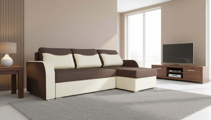 Zestaw narożny Sofa Designerska Sofa Funkcja łóżka Podstawa łóżka Sofa rozkładana Narożnikowa kanapa Couch
