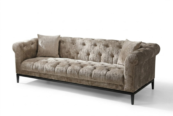 Noble Luxury Chesterfield Sofa Couch Podkładka Materiał Skóra Couchen Podkładka
