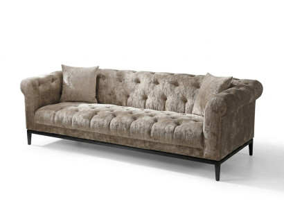 Noble Luxury Chesterfield Sofa Couch Podkładka Materiał Skóra Couchen Podkładka