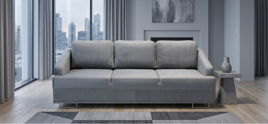 Sofa trzyosobowa 3 miejsce do siedzenia Żywy krajobraz Materiał Podkładka Lümmel Couch nowy Ustawić