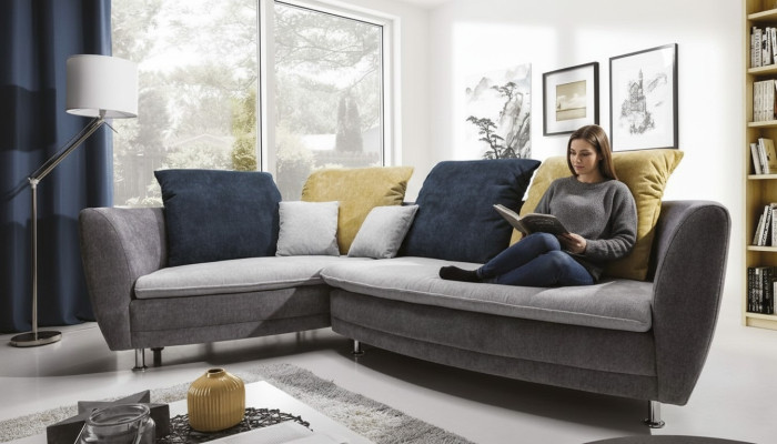 Żywy krajobraz Skóra Narożnik Sofy Ustawić L Shape Nowa Narożnikowa kanapa Sofa Couch Podkładka