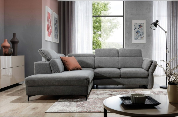 Mega wygodna rozkładana sofa z luksusową tapicerką i nowoczesnym stylem