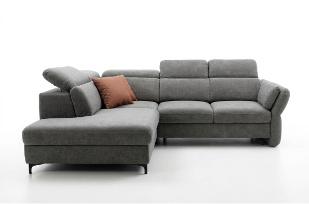 Mega wygodna rozkładana sofa z luksusową tapicerką i nowoczesnym stylem