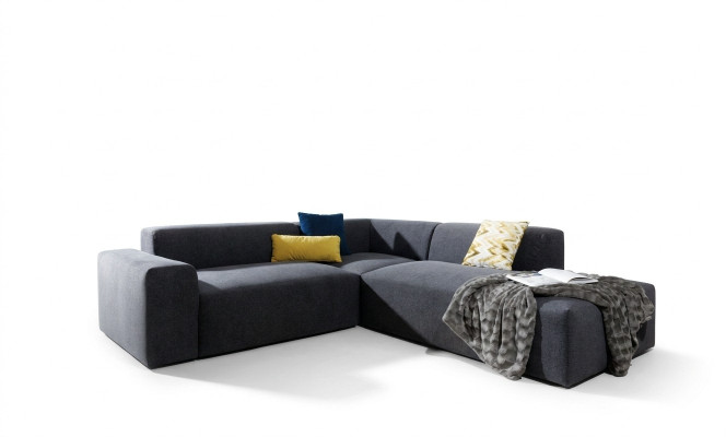 Narożnikowa kanapa Sofa w kształcie litery L Żywy krajobraz Ustawić Podkładkę Materiał Design Modern