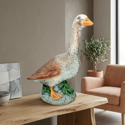 Kaczka Ozdobna Statua Ogrodowa Figury Rzeźby 44cm Naturalnej Wielkości Figura Plastikowa Nowa