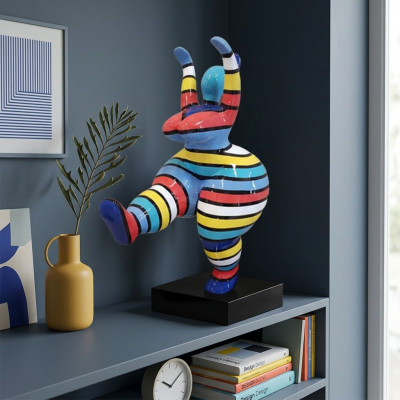 Abstrakcyjne rzeźby designerów, figura o wysokości 50 cm, kolorowa, malowane posągi. Nowe.