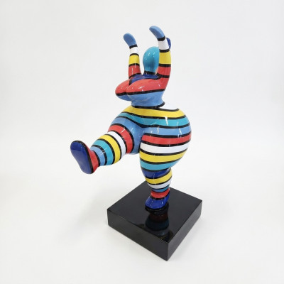 Abstrakcyjne rzeźby designerów, figura o wysokości 50 cm, kolorowa, malowane posągi. Nowe.
