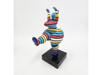 Abstrakcyjne rzeźby designerów, figura o wysokości 50 cm, kolorowa, malowane posągi. Nowe.