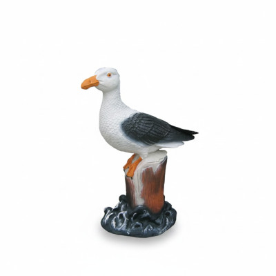Dekoracyjna figura mewy ptaka w ogrodzie Figury rzeźby posągi rzeźby 43cm Nowe.