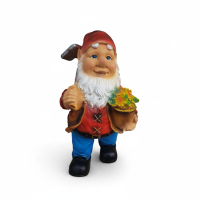 Ogród Domek Dekoracja Figura Rzeźba Ozdoby Figurki Krasnale Rękodzieło M36