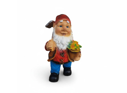 Ogród Domek Dekoracja Figura Rzeźba Ozdoby Figurki Krasnale Rękodzieło M36