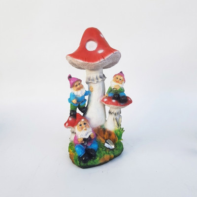 Rzeźba Dom grzyba Figura ogrodowa 51 cm Statuetki Figury Nowe M37