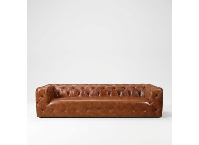 Sofa skórzana sztuczna skóra Couch Big - Sofa luksusowa do salonu Siedziba Podkładka czteroosobowa