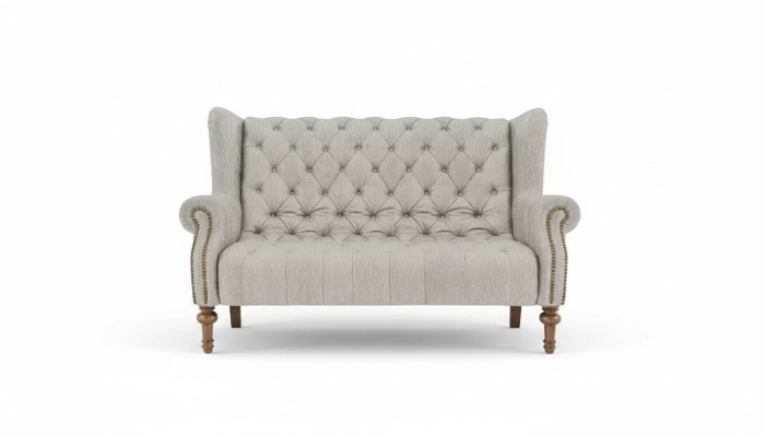 Chesterfield Sofa Couch Podkładka Materiał Skóra Couchen Podkładka Ustawić 2-osobowa