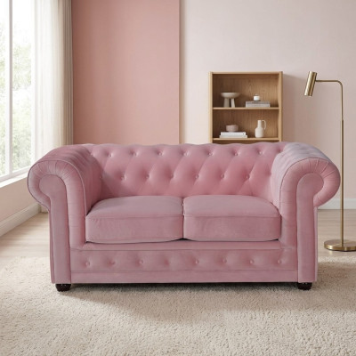 Chesterfield Sofa Couch Podkładka Materiał Skóra Couchen Podkładka Ustawić 4-osobowa