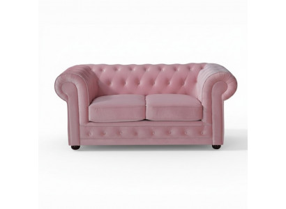 Różowy kanapa Chesterfield Sofa Pokrycie Materiał Skóra Kanapy Sofy Komplet Mebli Nowe