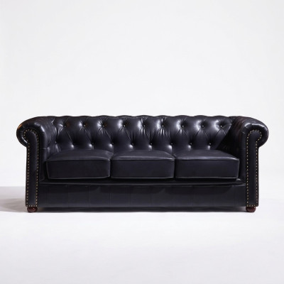 Chesterfield Sofa Couch Podkładka Materiał Skóra Deko Ustawić Podkładkę Kanapy