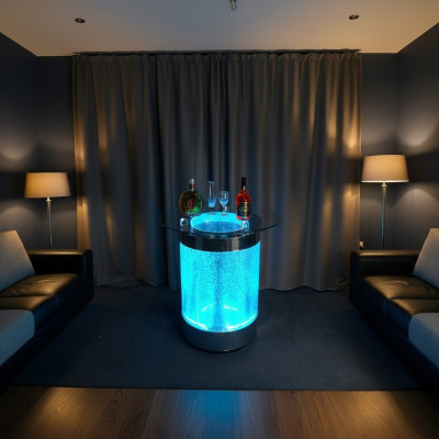 Led Bar Tabela Woda Ściana Lada Barowa Półka Meble Podświetlany stolik kawowy
