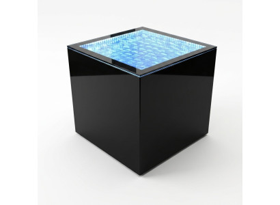 Stolik Kawowy Led Square Stolik Meble do Salonu Kolumna Wodna