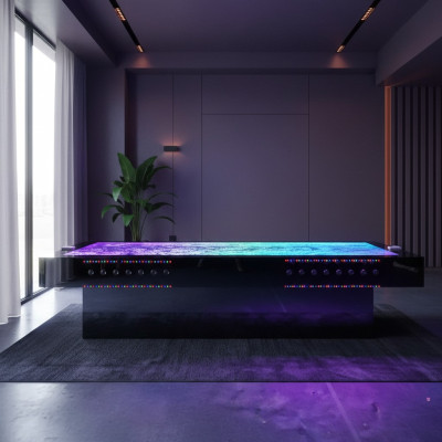Led Bar Tabela Woda Ściana Lada Barowa Półka Meble Podświetlany Stół Barowy