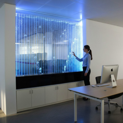 Panel ścienny z bąbelkami wodnymi LED designerska ściana wodna dekoracyjna Ściana