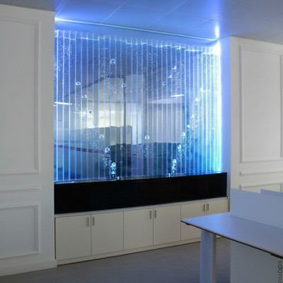 Panel ścienny z bąbelkami wodnymi LED designerska ściana wodna dekoracyjna Ściana