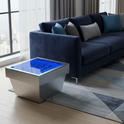 Design Stolik kawowy Kolumny wodne Kolumna wodna Decor Sofa wodna stoły LED