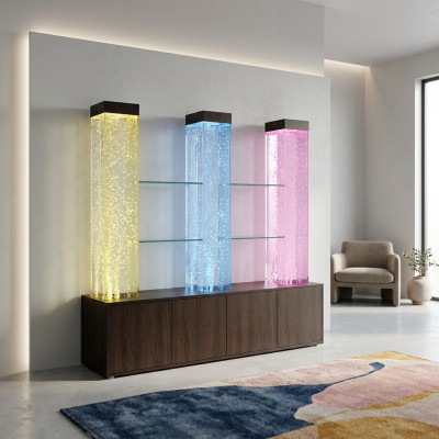 LED Półka Bar Wodny Ściana Kolumna Podświetlane Ścianki Wodne Lada Barowa Półka Meble