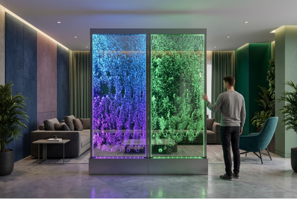 Przegroda Półka Szafa ściana wodna słup LED 120x200
