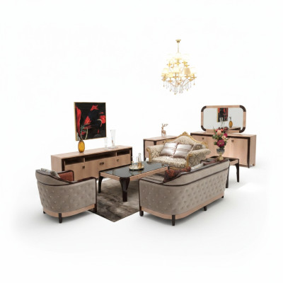 Zestaw sofowy 3+1 miejsce do siedzenia Ustaw Design Nowoczesna Sofa Obcios Siedziba Nowość
