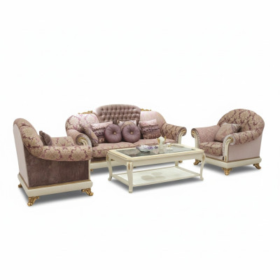 Zestaw sofowy 3+1+1 miejsce do siedzenia Zestaw Design Sofy Podkładka Classic Couches