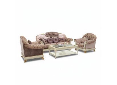 Zestaw sofowy 3+1+1 miejsce do siedzenia Zestaw Design Sofy Podkładka Classic Couches