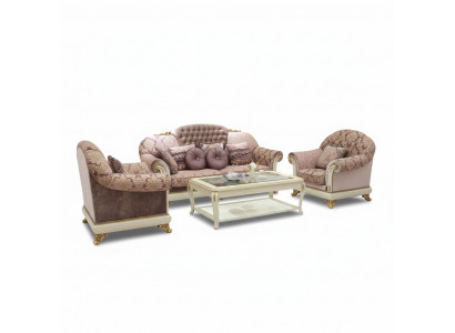Zestaw sofowy 3+1+1 miejsce do siedzenia Zestaw Design Sofy Podkładka Classic Couches