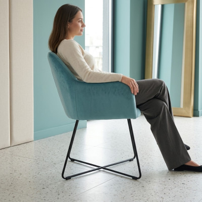 Design Krzesła Krzesło Siedziba Practice Ess Pokój Podkładka Materiał tekstylny Wait Office