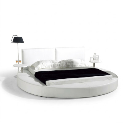 Okrągłe łóżko Modern Design Luksusowa Podkładka Okrągły łóżka Włókienniczy Materiał